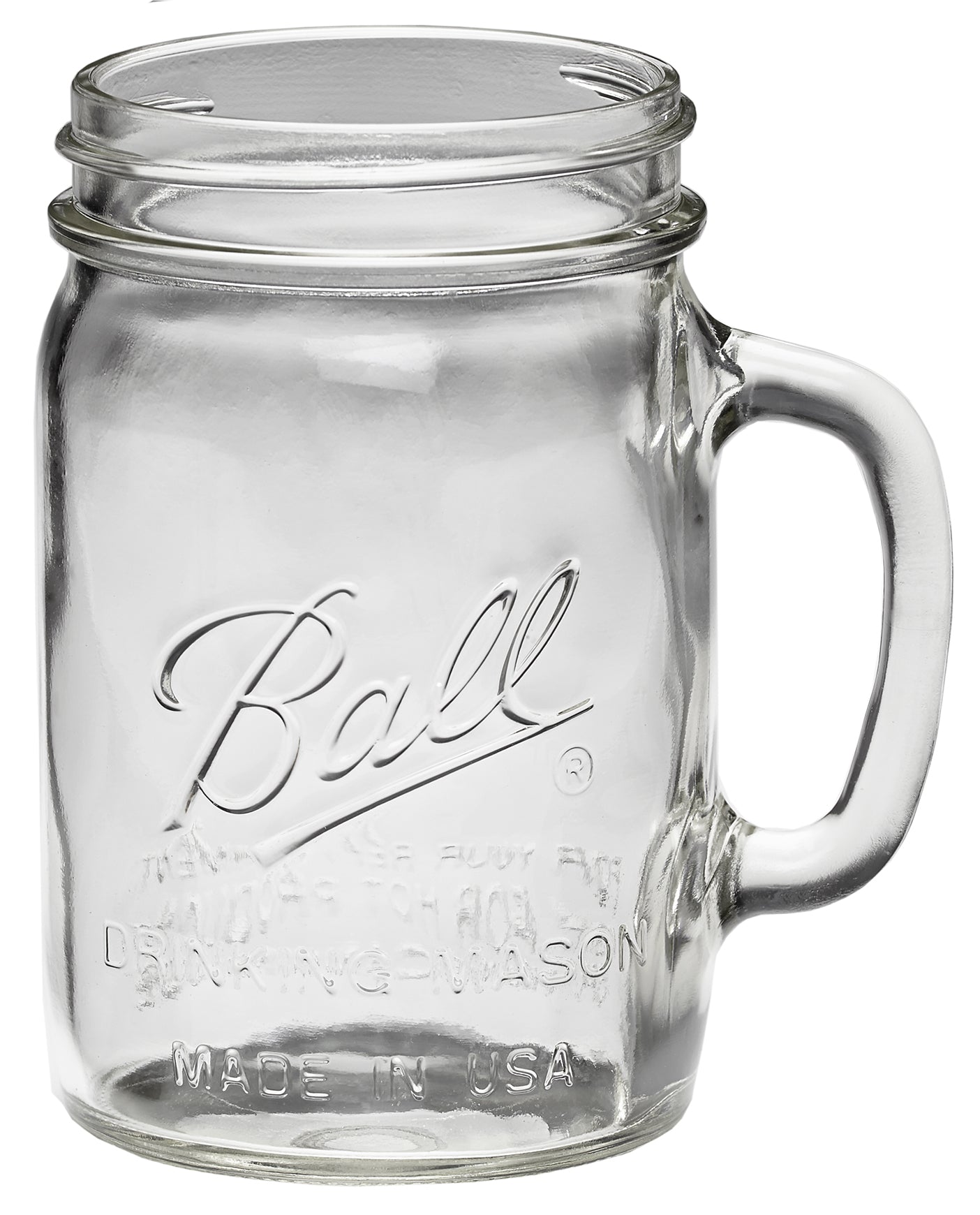 RUBBERMAID INC, Ball 1440016010 24 Oz Glass Drinking Jar (Pack of 6)