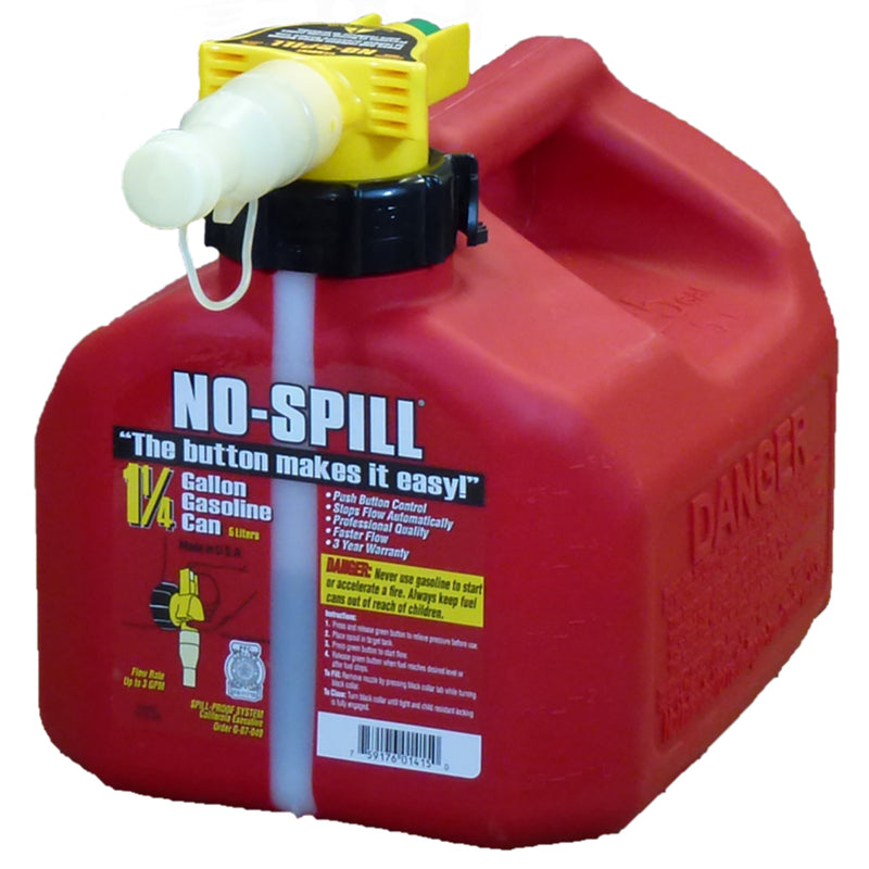 No-Spill Llc, Bidon de gaz en plastique sans déversement 1,25 gal