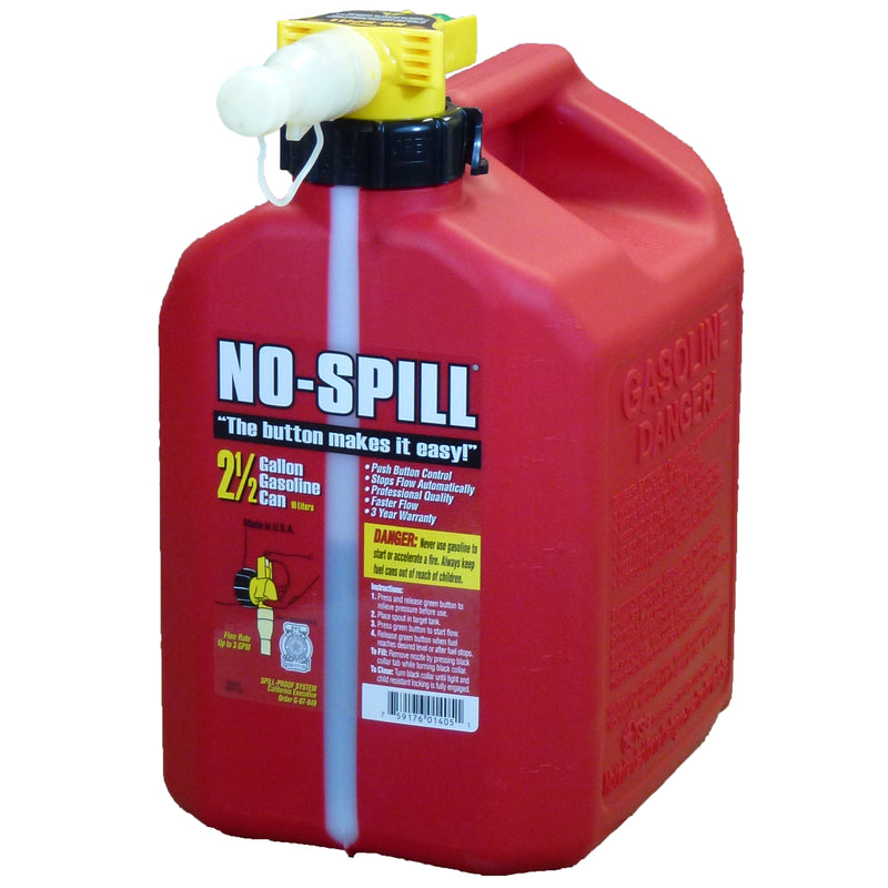 No-Spill Llc, Bidon de gaz en plastique sans déversement 2.5 gal