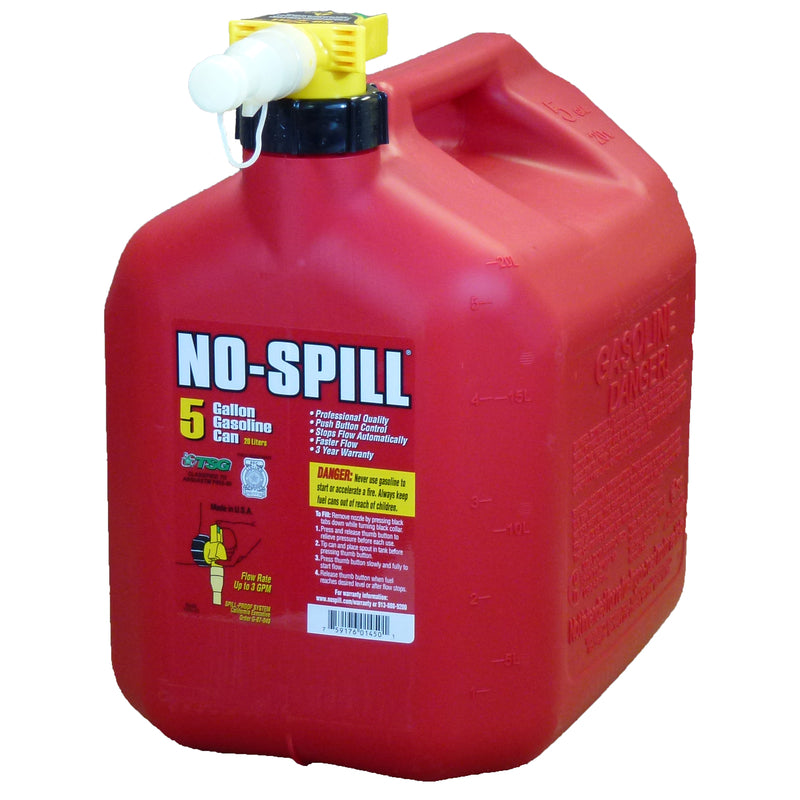 No-Spill Llc, Bidon de gaz en plastique sans déversement 5 gal