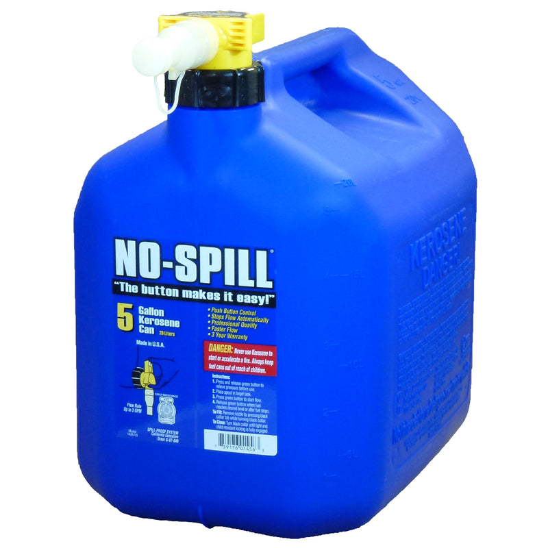 No-Spill Llc, Bidon de kérosène en plastique sans déversement 5 gal