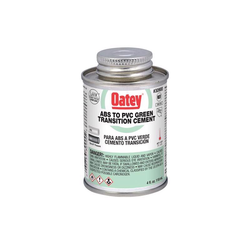 OATEY SCS, Ciment de transition vert Oatey pour ABS/PVC 4 oz