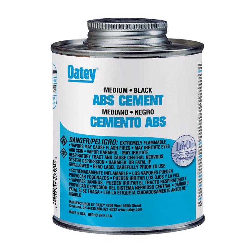 OATEY SCS, Ciment noir Oatey pour ABS 16 oz