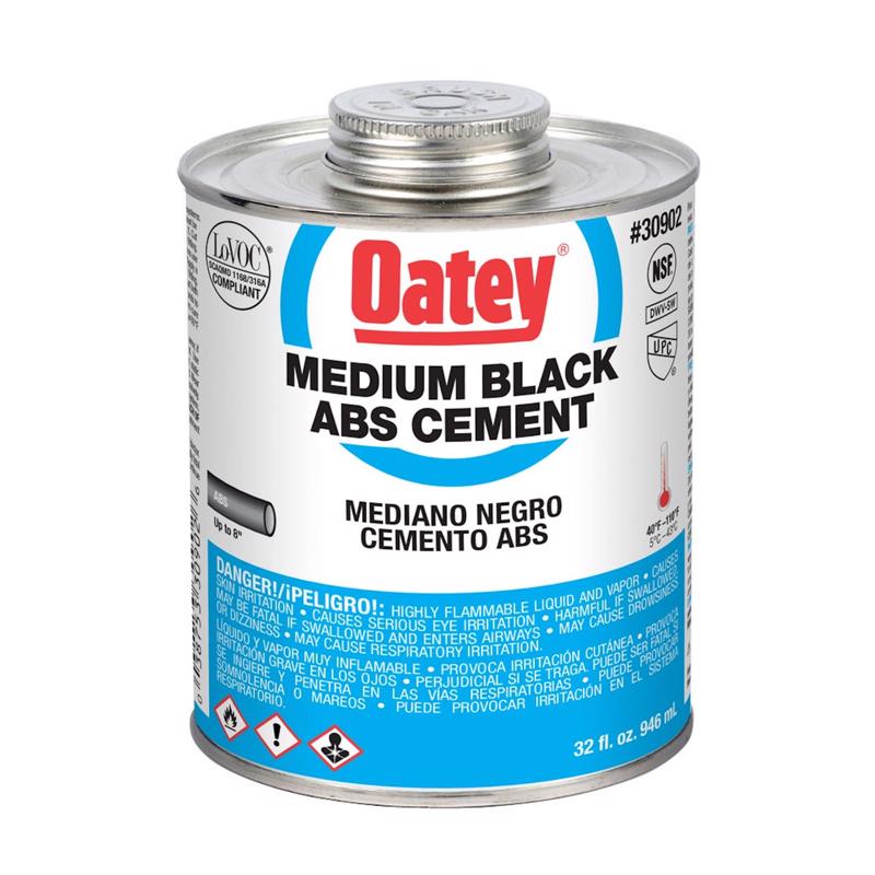 OATEY SCS, Ciment noir Oatey pour ABS 32 oz