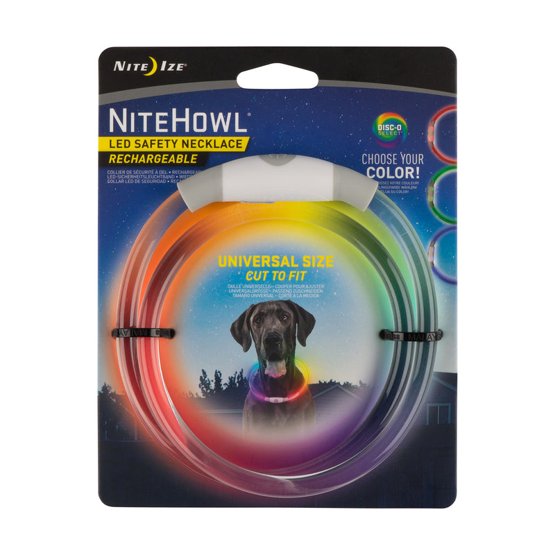 NITE IZE INC, Collier LED en plastique pour chien Nite Ize NiteHowl Disco