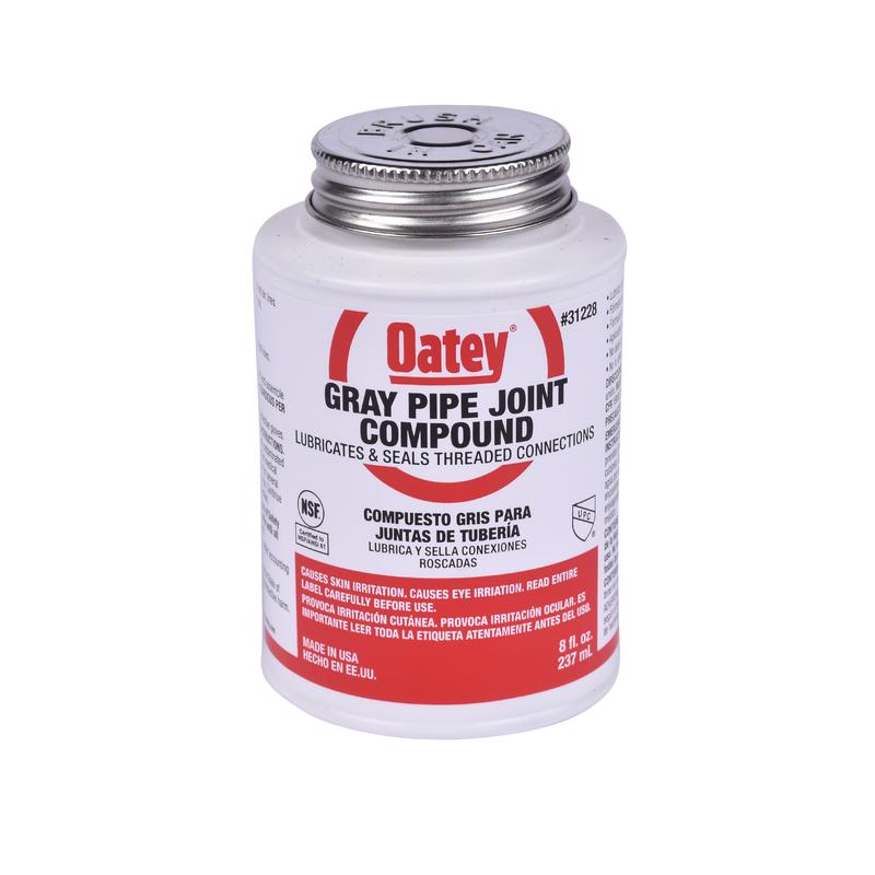 Oatey, Composé pour joints de tuyaux gris Oatey 8 oz