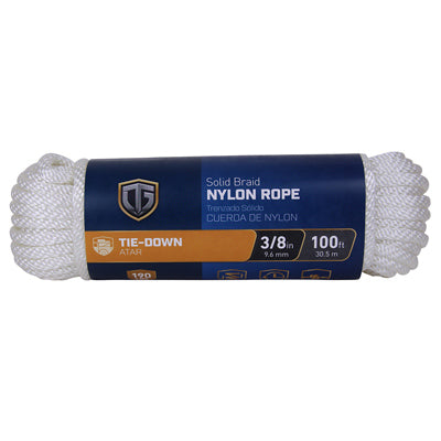 Richelieu America Ltd, Corde en nylon, tresse en diamant, blanc, 3/8-In. x 100-Ft.