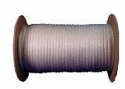 Richelieu America Ltd, Corde en nylon, tressée solide, blanche, 1/4 po x 150 pi