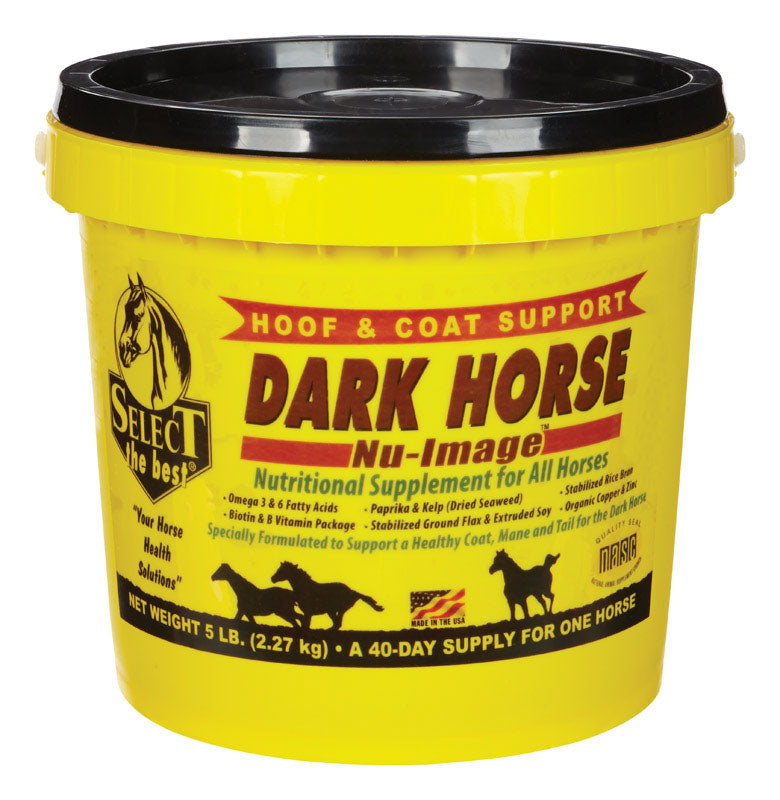 MWI VETERINARY SUPPLY, Dark Horse Nu-Image Supplément nutritionnel pour chevaux 5 lb.