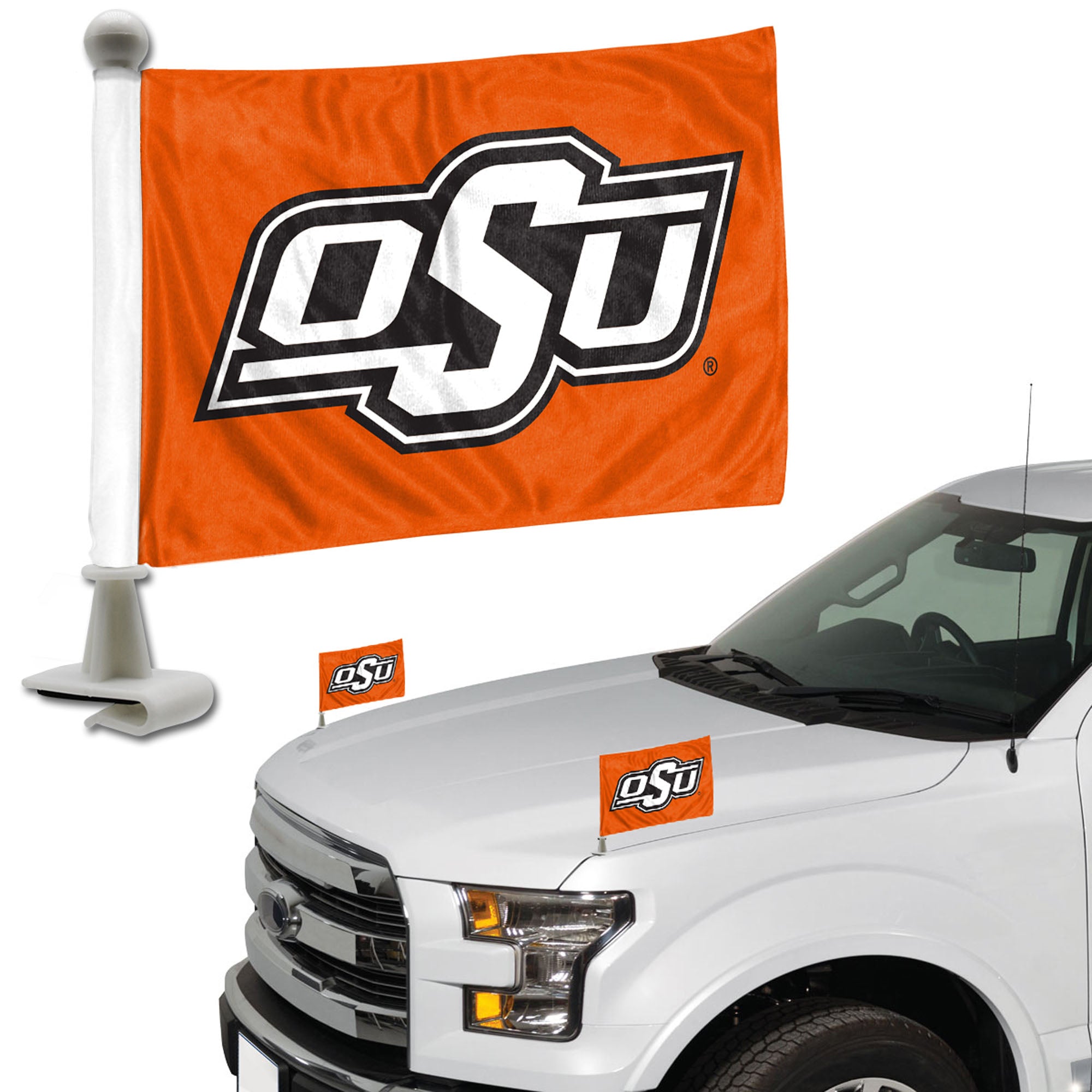 FANMATS, Drapeaux de voiture de l'Université de l'État d'Oklahoma - Lot de 2