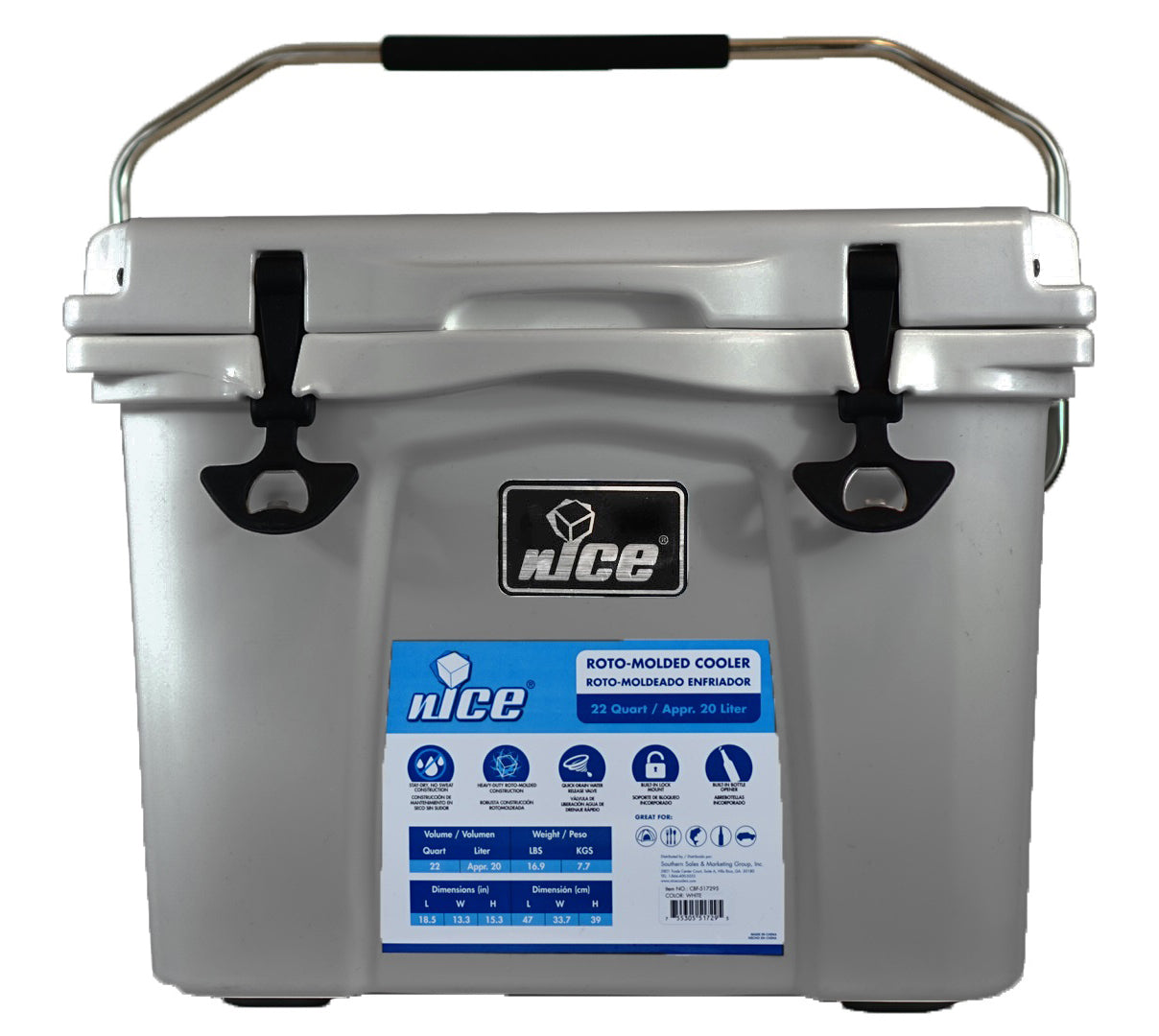 GROUPE DE VENTE ET DE MARKETING DU SUD EN, Glacière 22 qt Gris