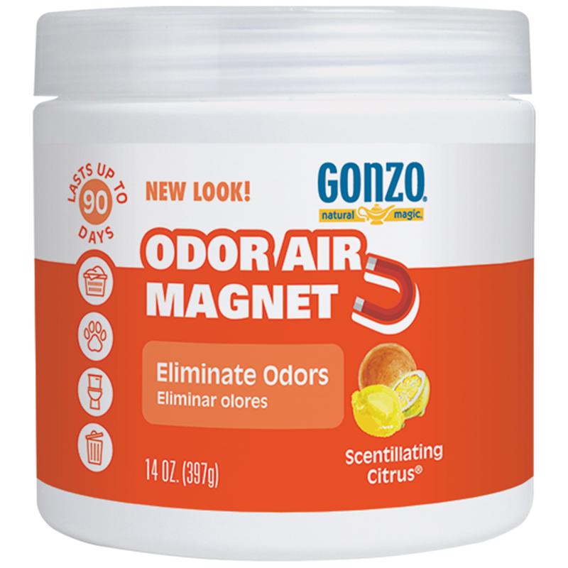 WEIMAN PRODUCTS LLC, Gonzo Natural Magic Citrus Scent Odor Absorber 14 oz Gel