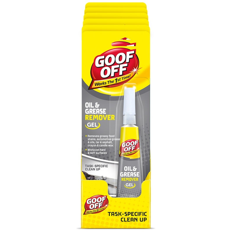 WM BARR & COMPANY, Goof Off No Scent Oil Stain Remover 0.62 oz. Gel (Pack de 6)