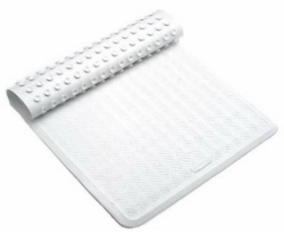 Rubbermaid Comm Prod, Grand tapis de bain antibactérien blanc cassé