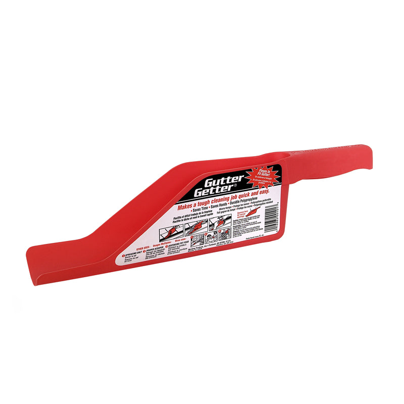 WORKING PRODUCTS INC., Gutter Getter 6 in. H x 6 in. L x 16 po. L Pelle de nettoyage de gouttière en polypropylène rouge