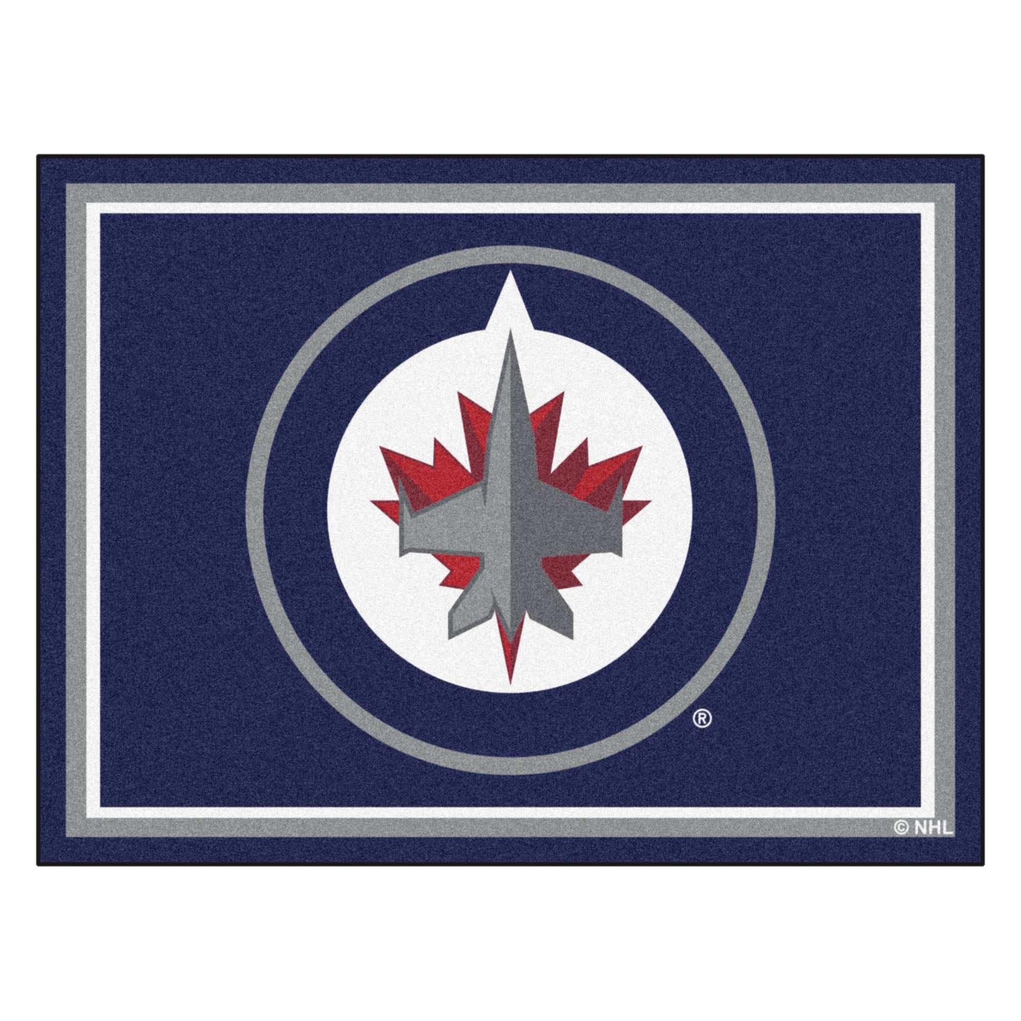 FANMATS, LNH - Jets de Winnipeg 8 pi. x 10 pi. Tapis en peluche