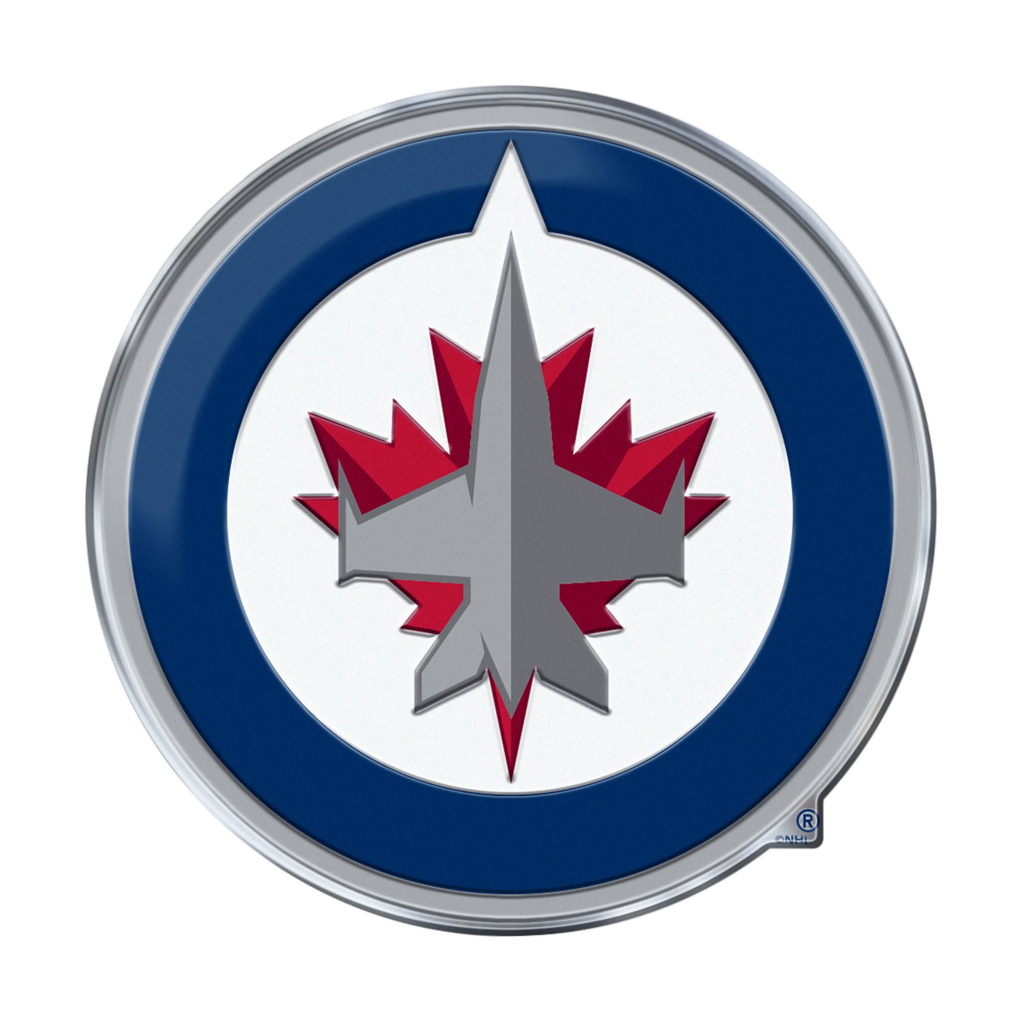 FANMATS, LNH - Jets de Winnipeg Emblèmes de couleur en aluminium très résistants