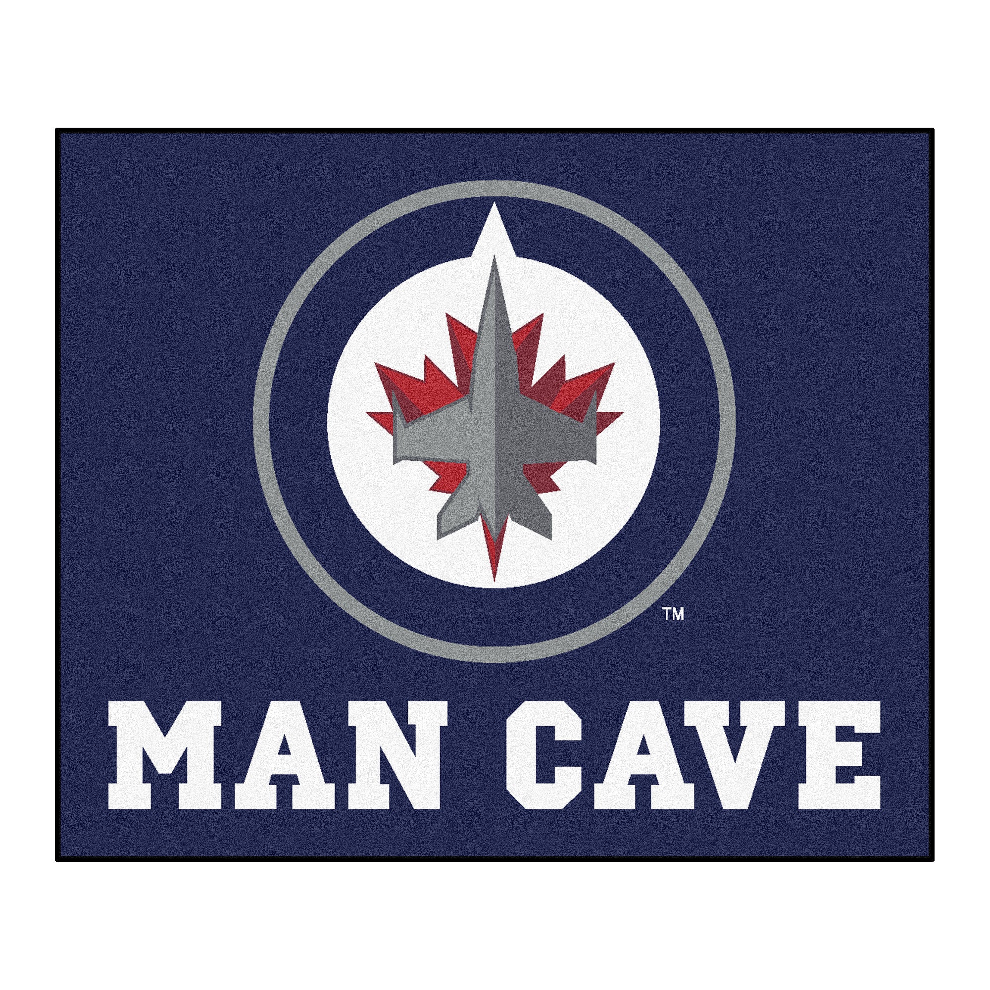 FANMATS, LNH - Tapis de caverne d'homme des Jets de Winnipeg - 5 pi. x 6 pi.