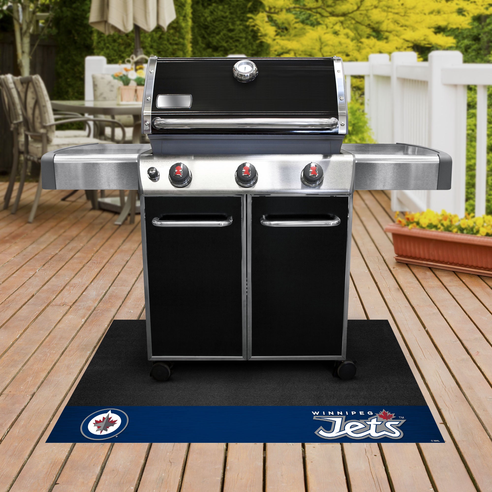 FANMATS, LNH - Tapis de gril des Jets de Winnipeg - 26 po x 42 po