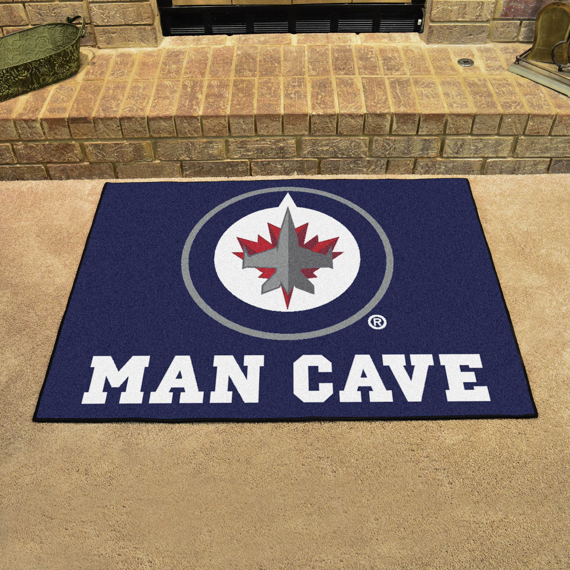 FANMATS, LNH - Tapis de la caverne des Jets de Winnipeg - 34 po x 42,5 po