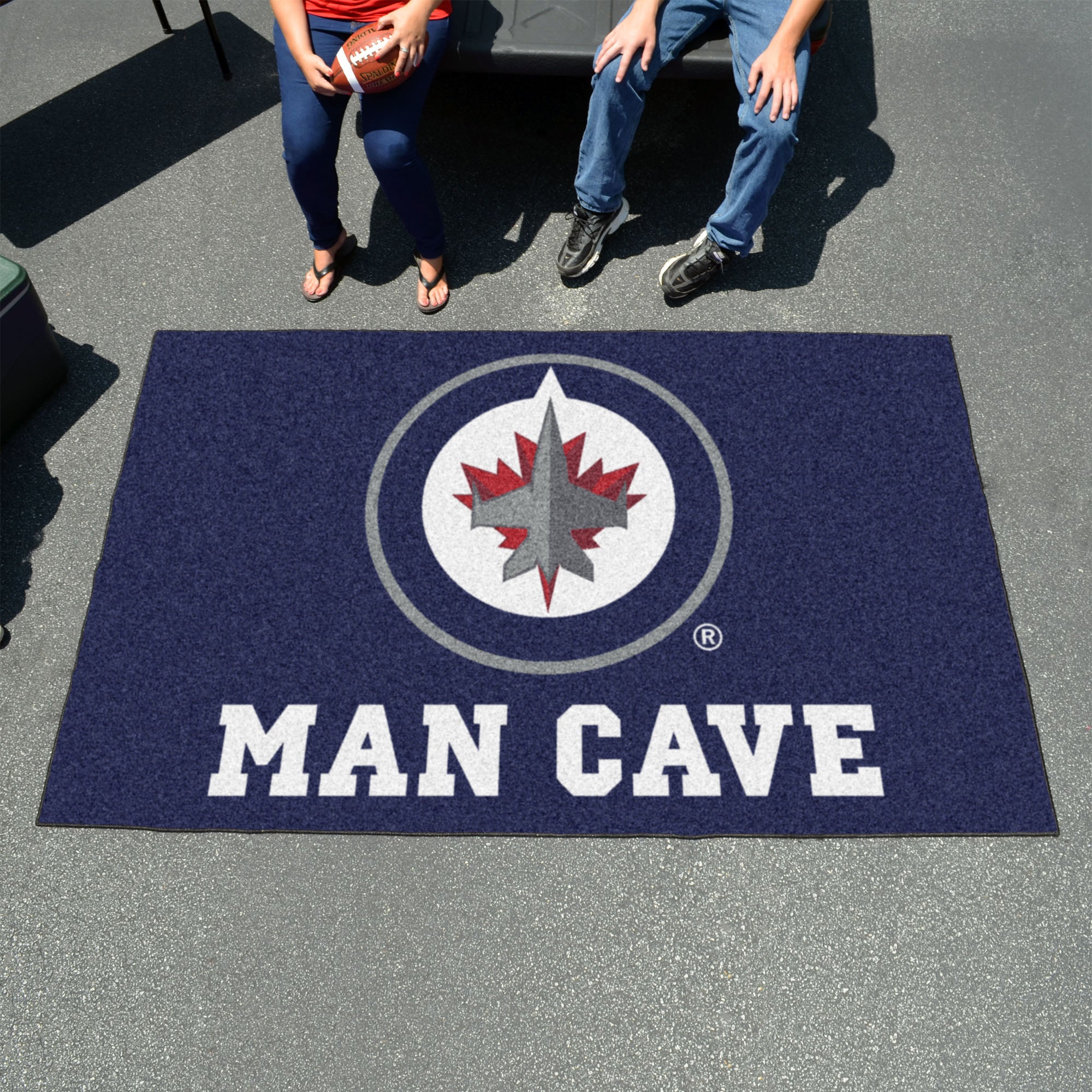 FANMATS, LNH - Tapis de la caverne des Jets de Winnipeg - 5 pi. x 8 pi.