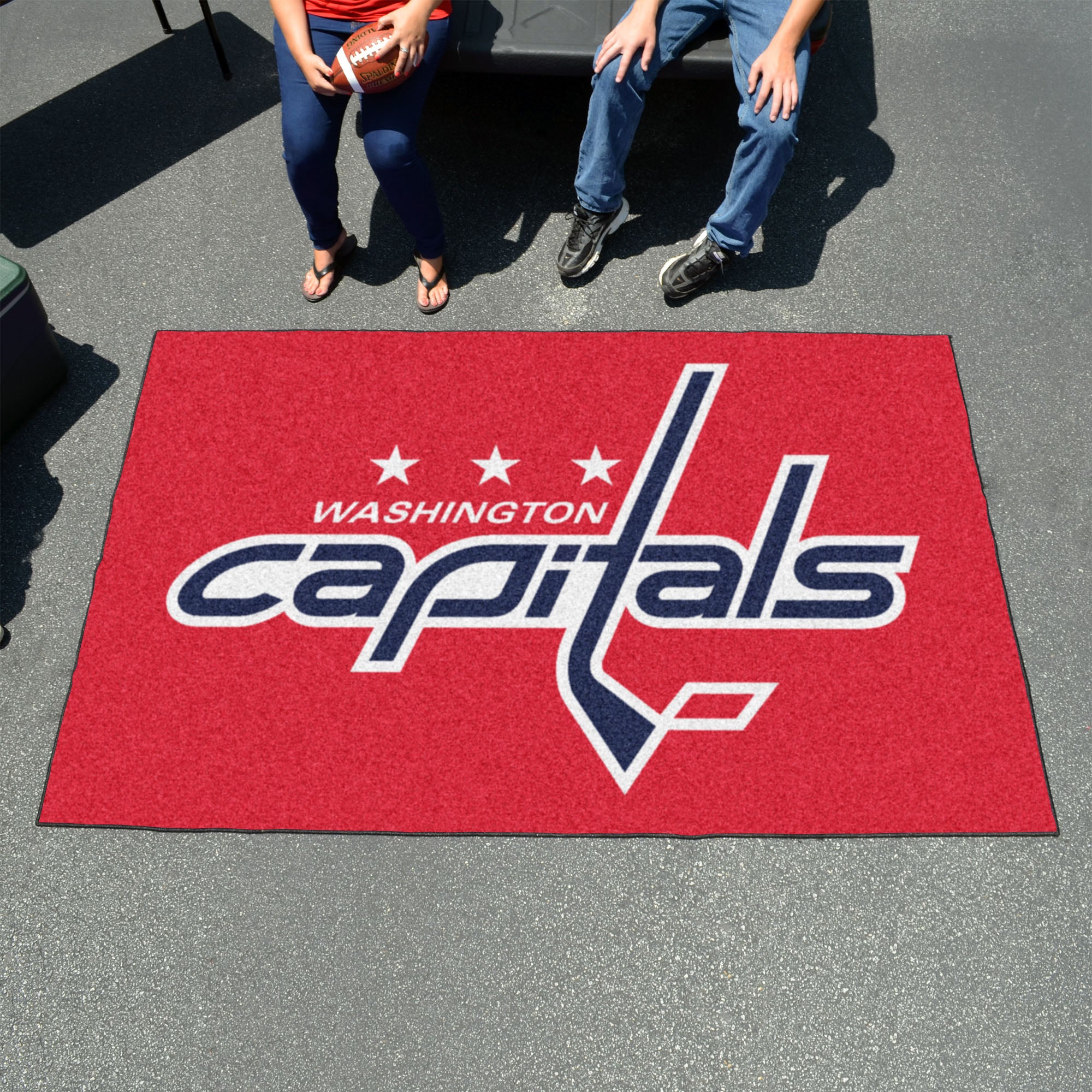 FANMATS, LNH - Tapis des Capitals de Washington - 5 pi. x 8 pi.