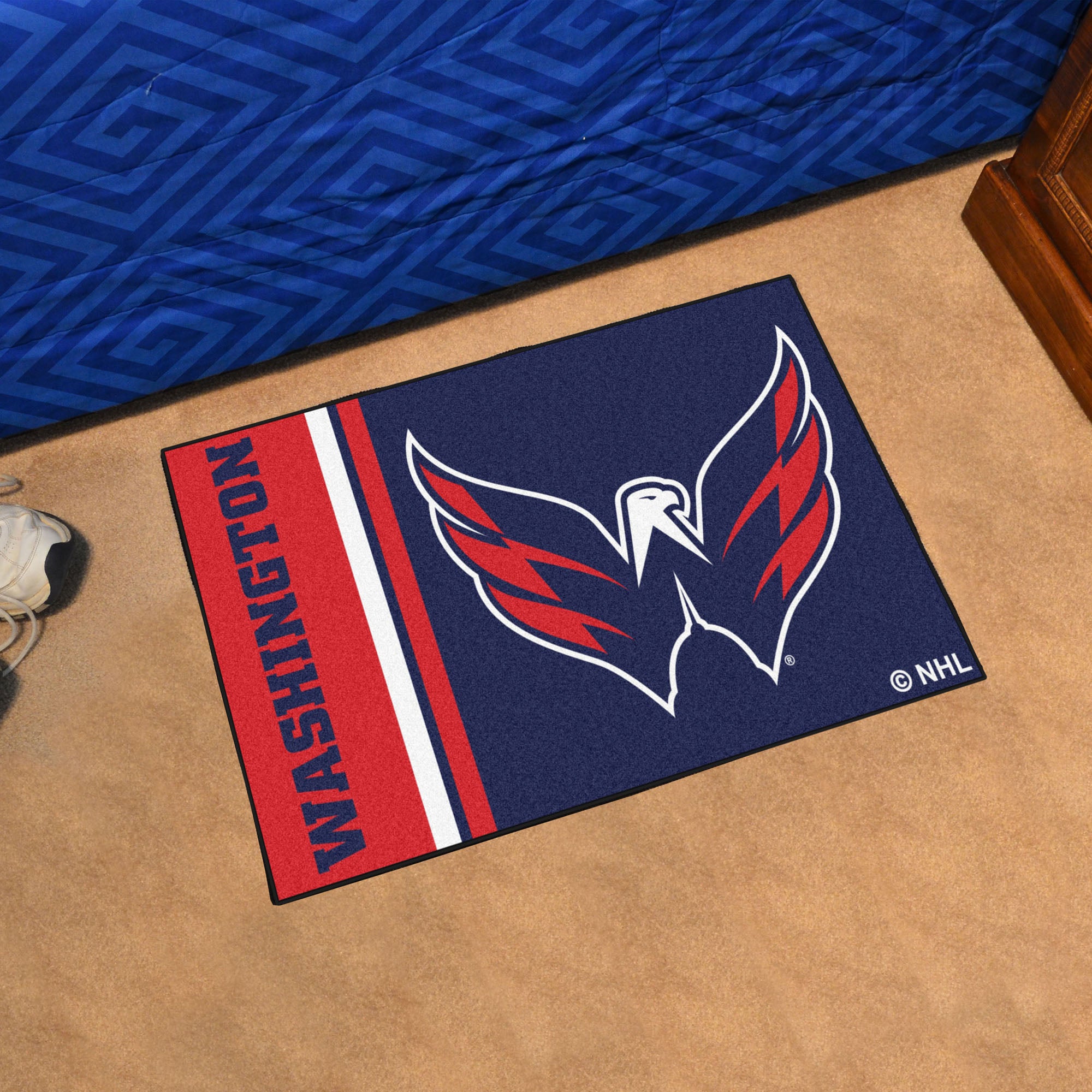 FANMATS, LNH - Tapis d'uniforme des Capitals de Washington - 19 po x 30 po