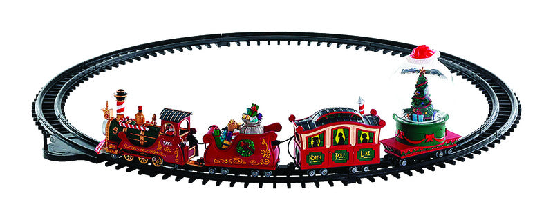 ACE TRADING-LIC LTD, Lemax Plastic Christmas North Pole Railway Décoration de table 44.49 L x 5.91 H x 26.18 W in.