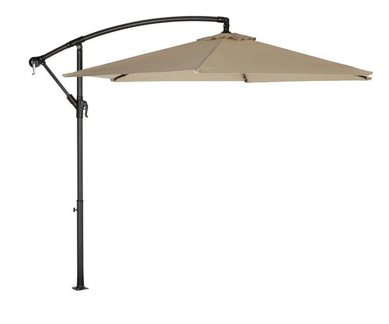 ACE TRADING PRIDE PATIO 2, Living Accents 9 ft. inclinable Taupe Offset Patio Umbrella