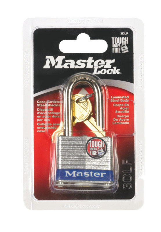 Master Lock, Master Lock 1-5/16 in. H x 1-5/8 in. W x 1-9/16 in. Acier laminé Cadenas à double verrouillage 1 pk