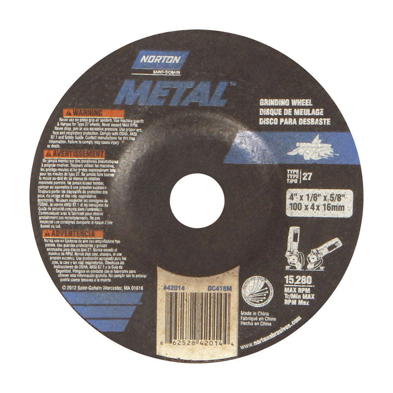 RUST-OLEUM CORPORATION, Meule Norton Masonry 4 in. D X 5/8 in. in. Meule