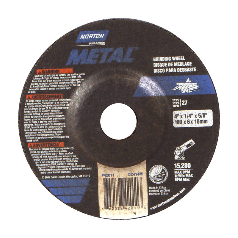 RUST-OLEUM CORPORATION, Meule Norton Masonry 4 in. D X 5/8 in. in. Meule