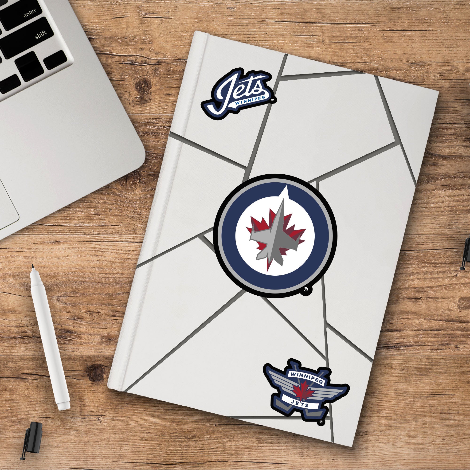 FANMATS, NHL - Ensemble d'autocollants 3 pièces pour les Jets de Winnipeg