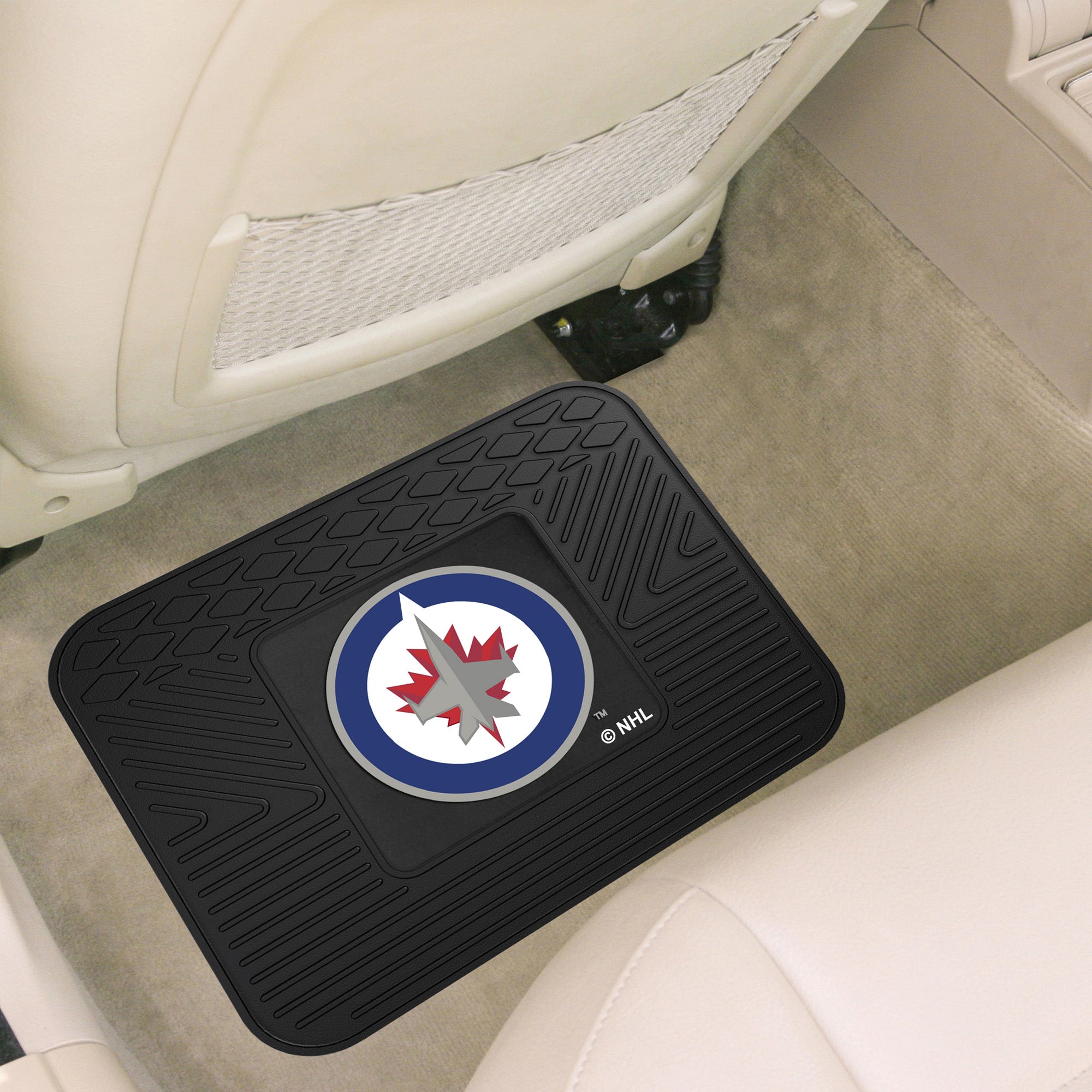 FANMATS, NHL - Tapis d'auto pour siège arrière des Jets de Winnipeg - 14 po x 17 po