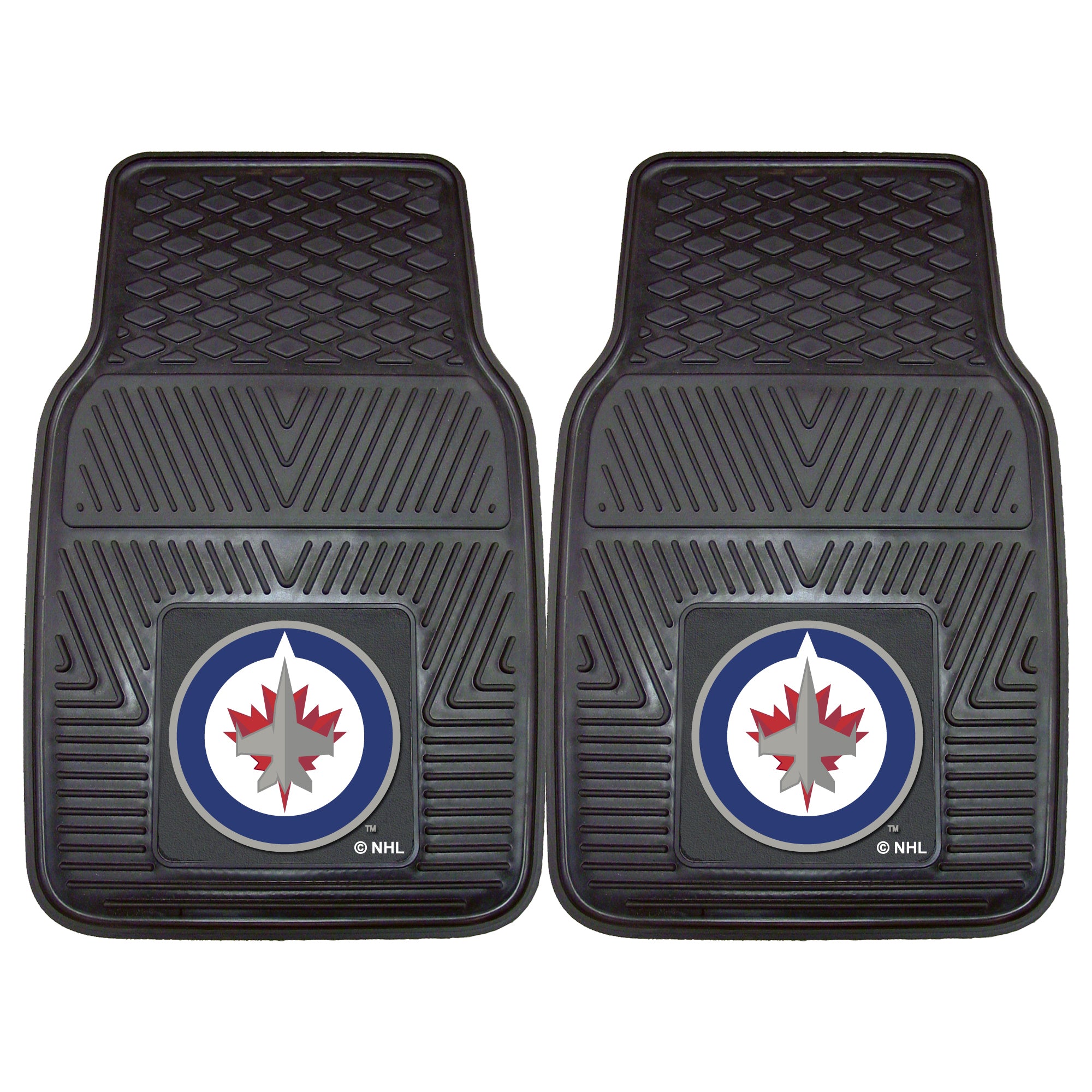 FANMATS, NHL - Winnipeg Jets Tapis d'auto très résistant - 2 pièces