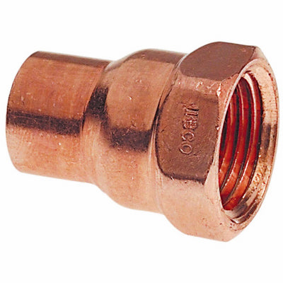 NIBCO INC, NIBCO 1 in. Copper X 3/4 in. D FPT en cuivre 1 pk