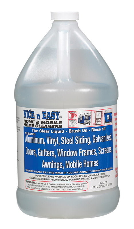 Alumin-Nu Corporation, Nice & Easy Aluminum Siding, Awning & Mobile Home Cleaner Bottle Gal