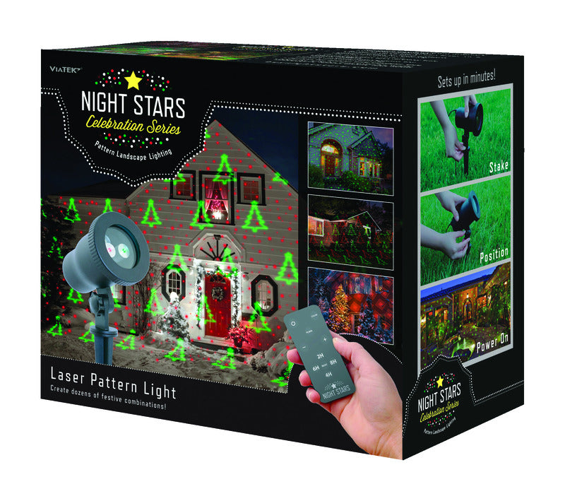 ACE TRADING - VIA 1, Night Stars Celebration Series LED Blanc 1 count Pattern Light Projector