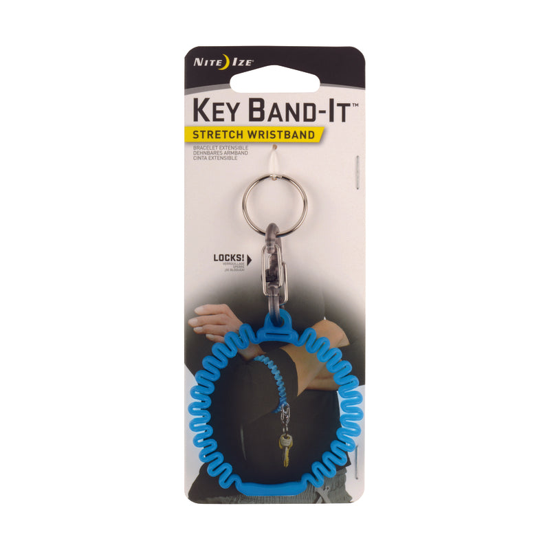 NITE IZE INC, Nite Ize Band-It 2.5 in. D Bracelet bleu en plastique Porte-clés