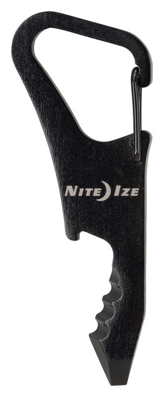 Fil Ize, Nite Ize DoohicKey ClipKey 1.8 in. D Stainless Steel Black DoohicKey Multi Key Tool