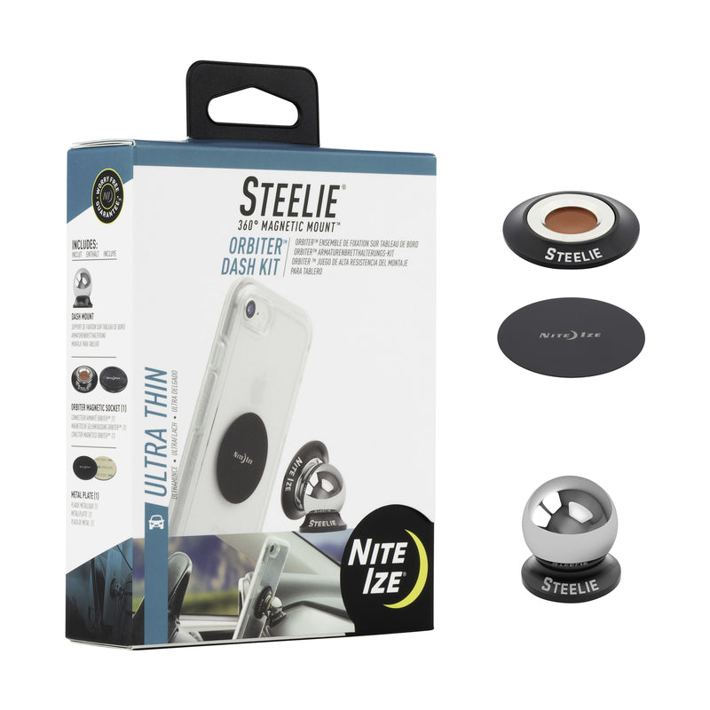 NITE WEEK INC, Nite Ize Steelie Black Dash Kit pour tous les Smartphones