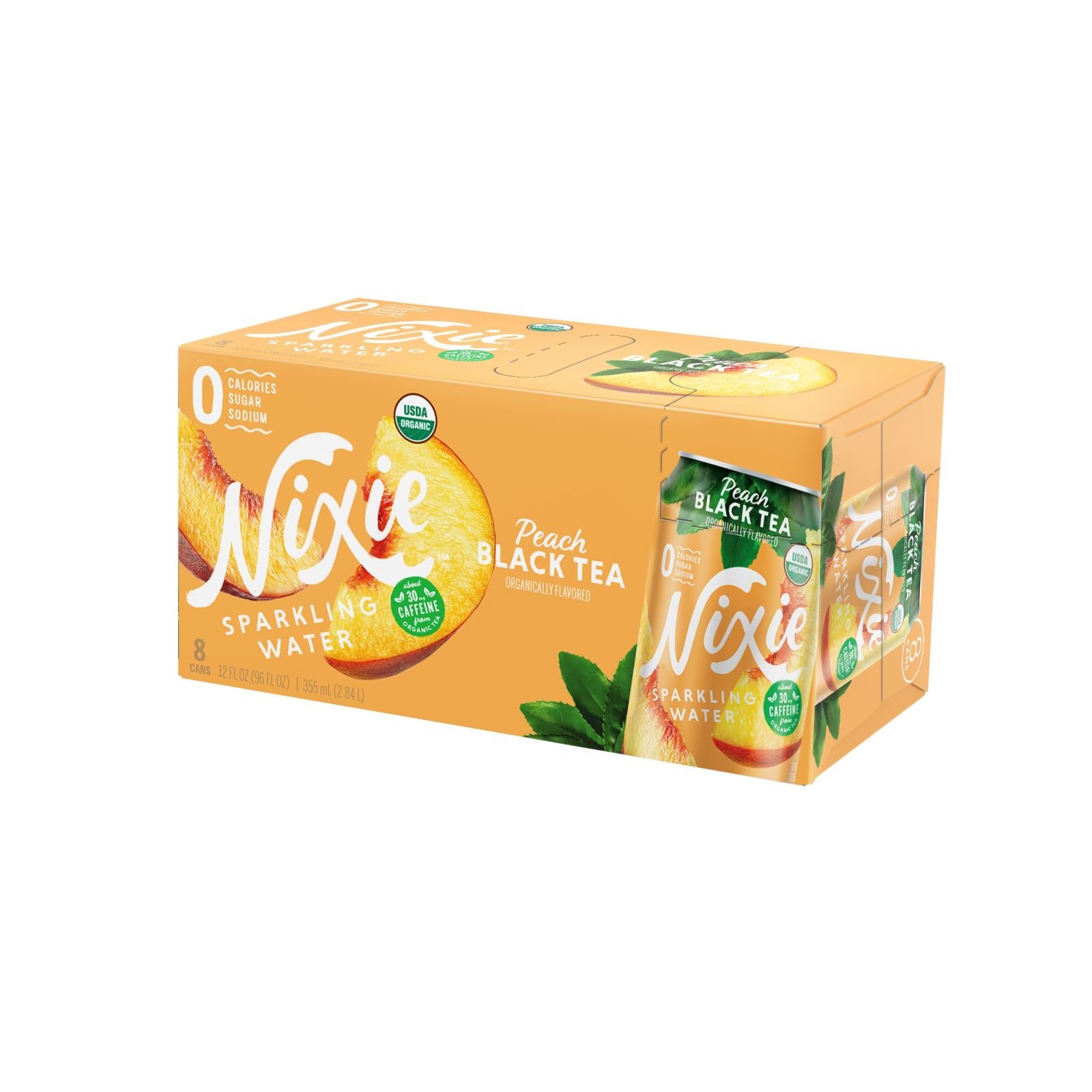 Eau pétillante Nixie, Nixie Sparkling Water - Eau pétillante Pêche - Etui de 3 - 8/12 FZ (Pack de 3)