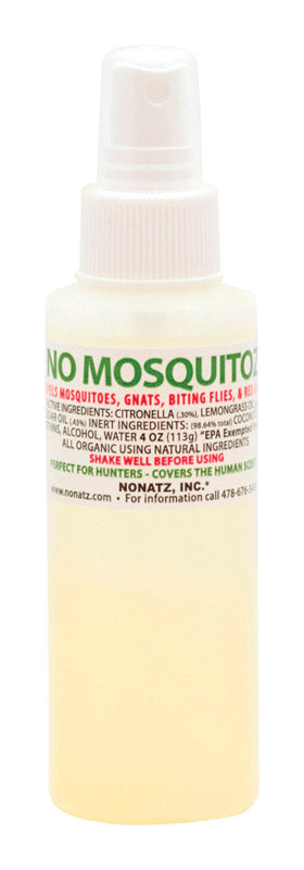 CLEAN CONTROL CORP, No Natz Organic Insect Repellent Liquid For Mosquitoes/Other Flying Insects 4 oz (Pack of 12)