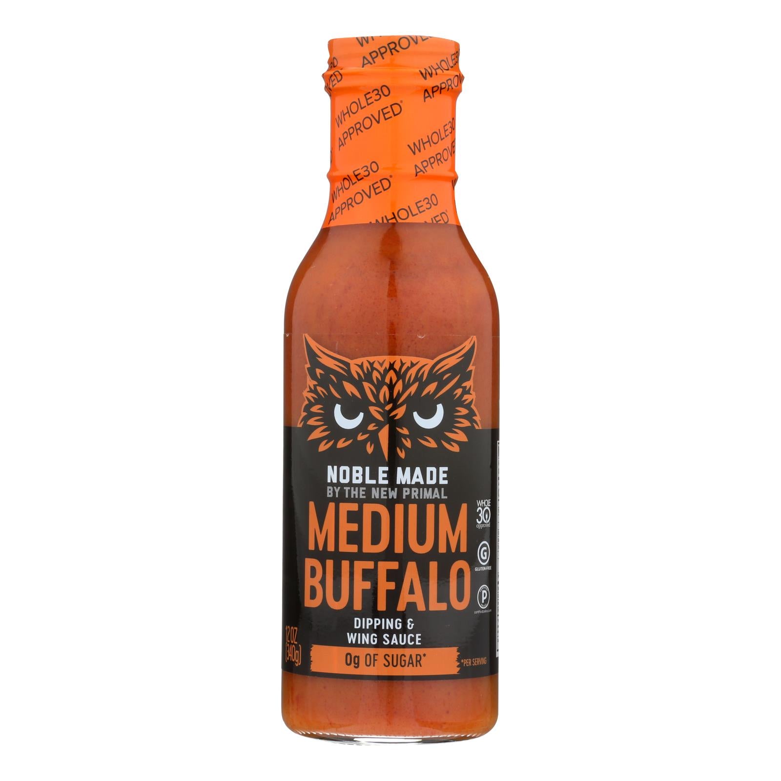 Le nouveau primal, Noble Made By The New Primal Medium Buffalo Dipping & Wing Sauce - Case of 6 - 12 OZ (Pack of 6)