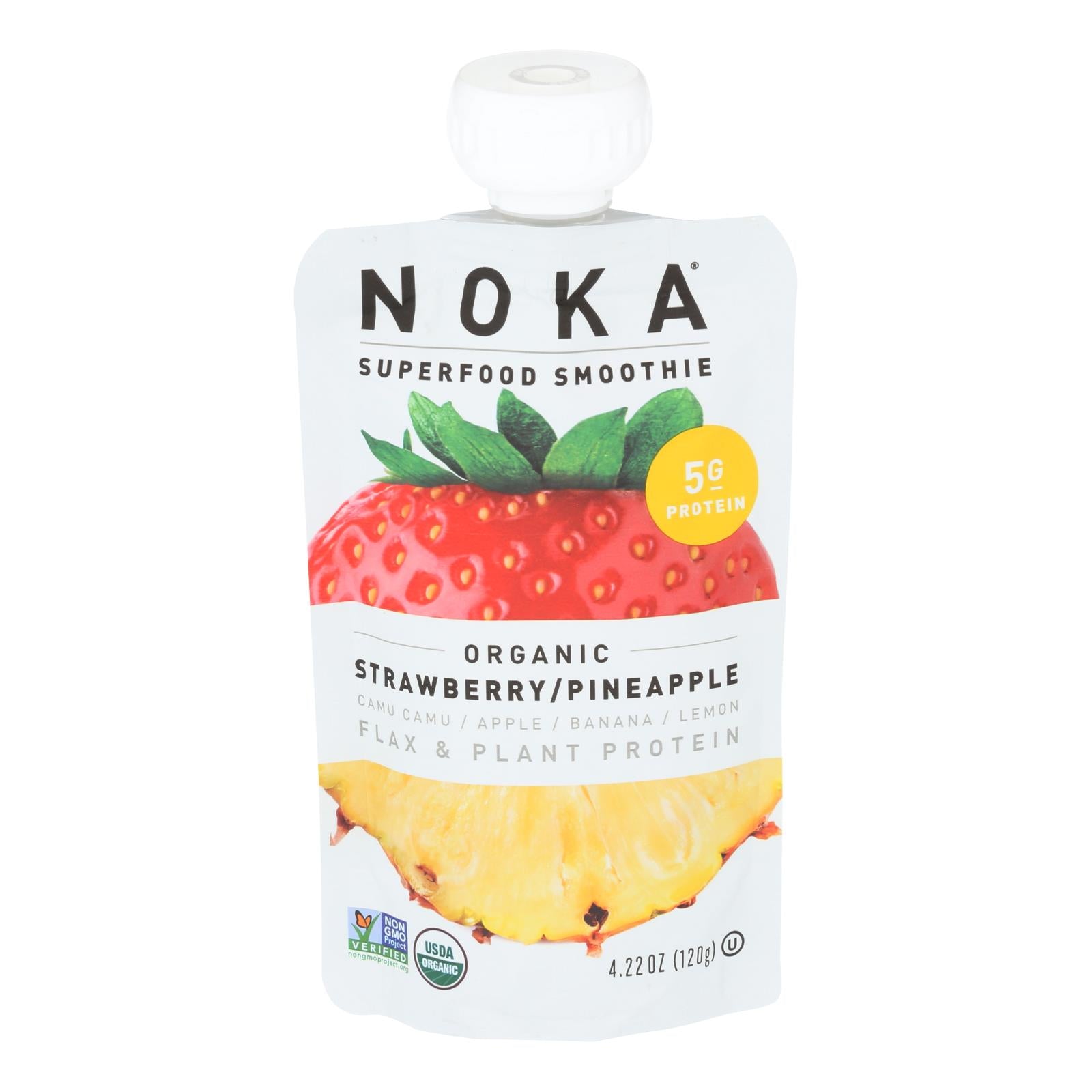 Noka, Noka - Smoothie Straw Pineap - Lot de 6 - 4.22 OZ (Lot de 6)