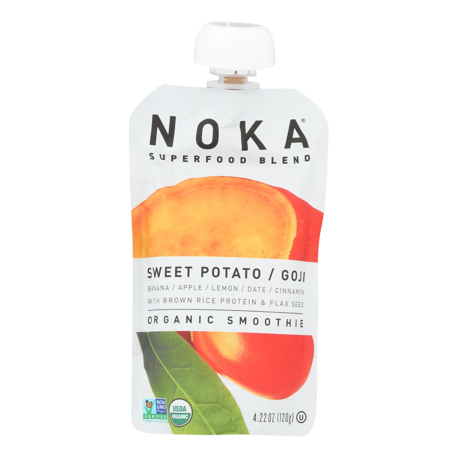 Noka, Noka Superfood Mélange de patates douces et de goji - Caisse de 6 - 4.22 OZ (paquet de 6)