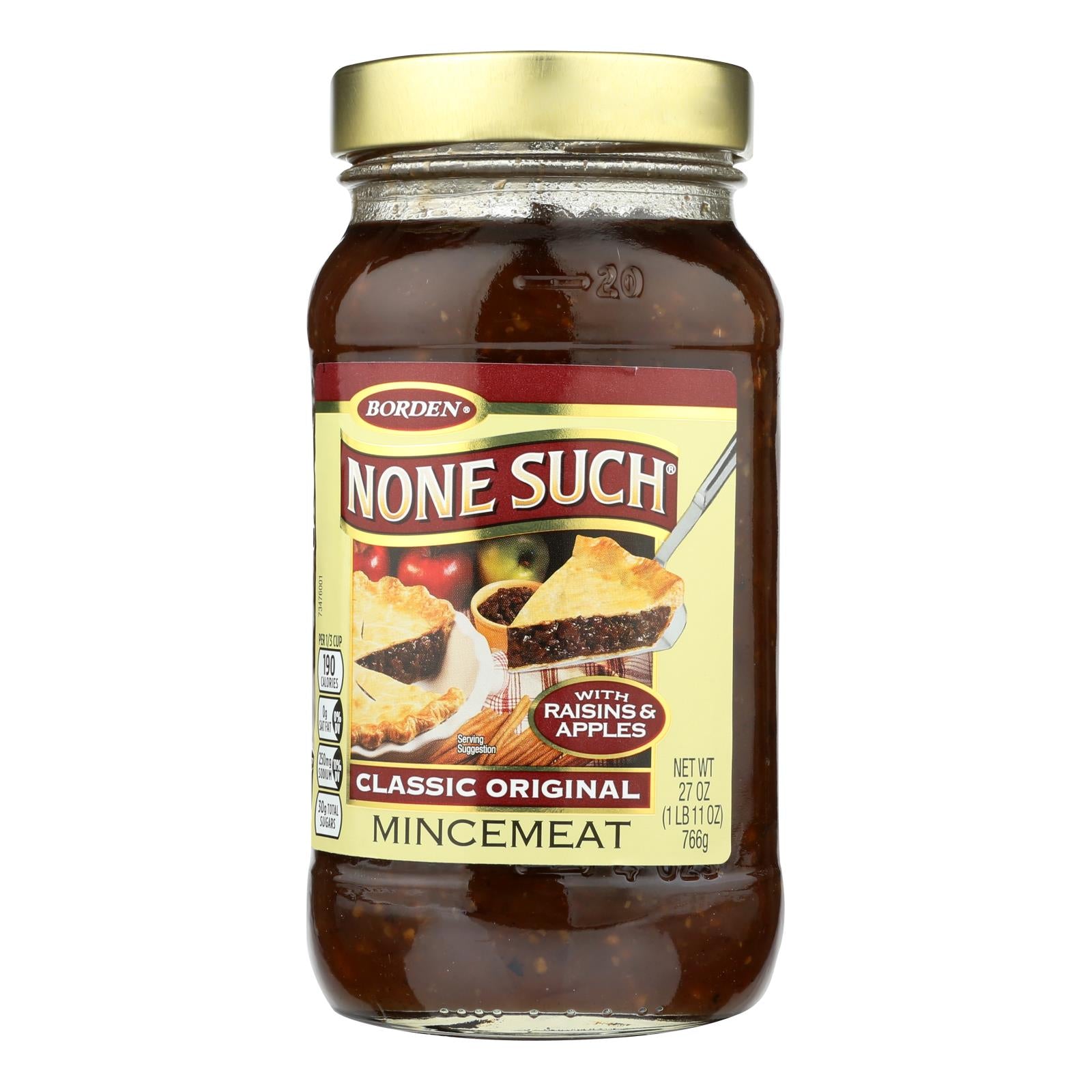 Aucun tel, None Such - Mincemeat Classic Original - caisse de 12 - 27 OZ (paquet de 12)