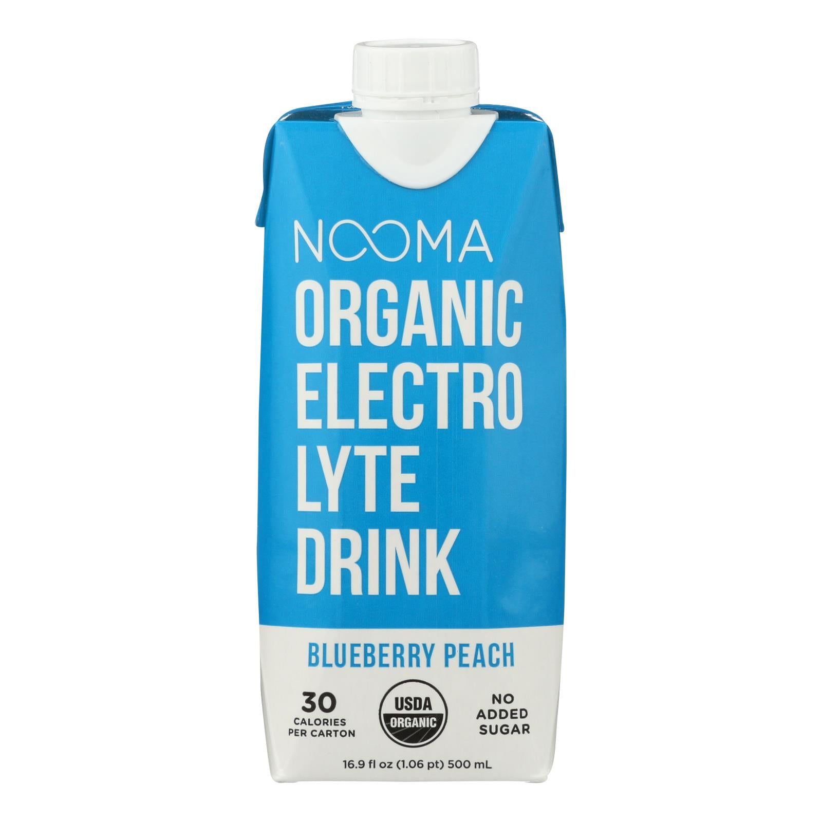 Nooma, Nooma Electrolite Drink - Organic - Blueberry Peach - Case of 12 - 16.9 fl oz (Pack of 12)