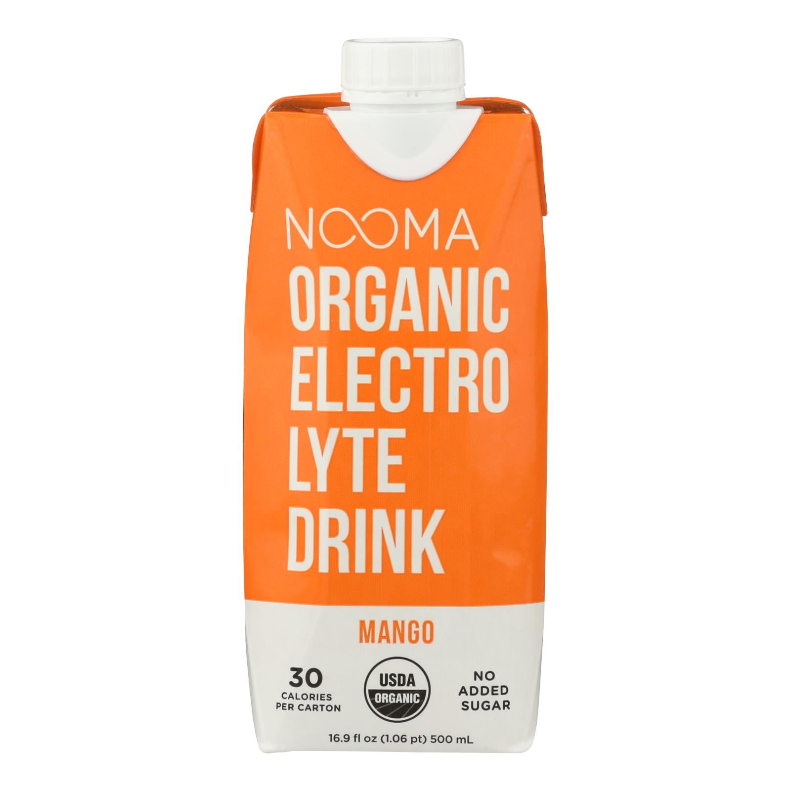 Nooma, Nooma Electrolite Drink - Organic - Mango - Case of 12 - 16.9 fl oz (Pack of 12)