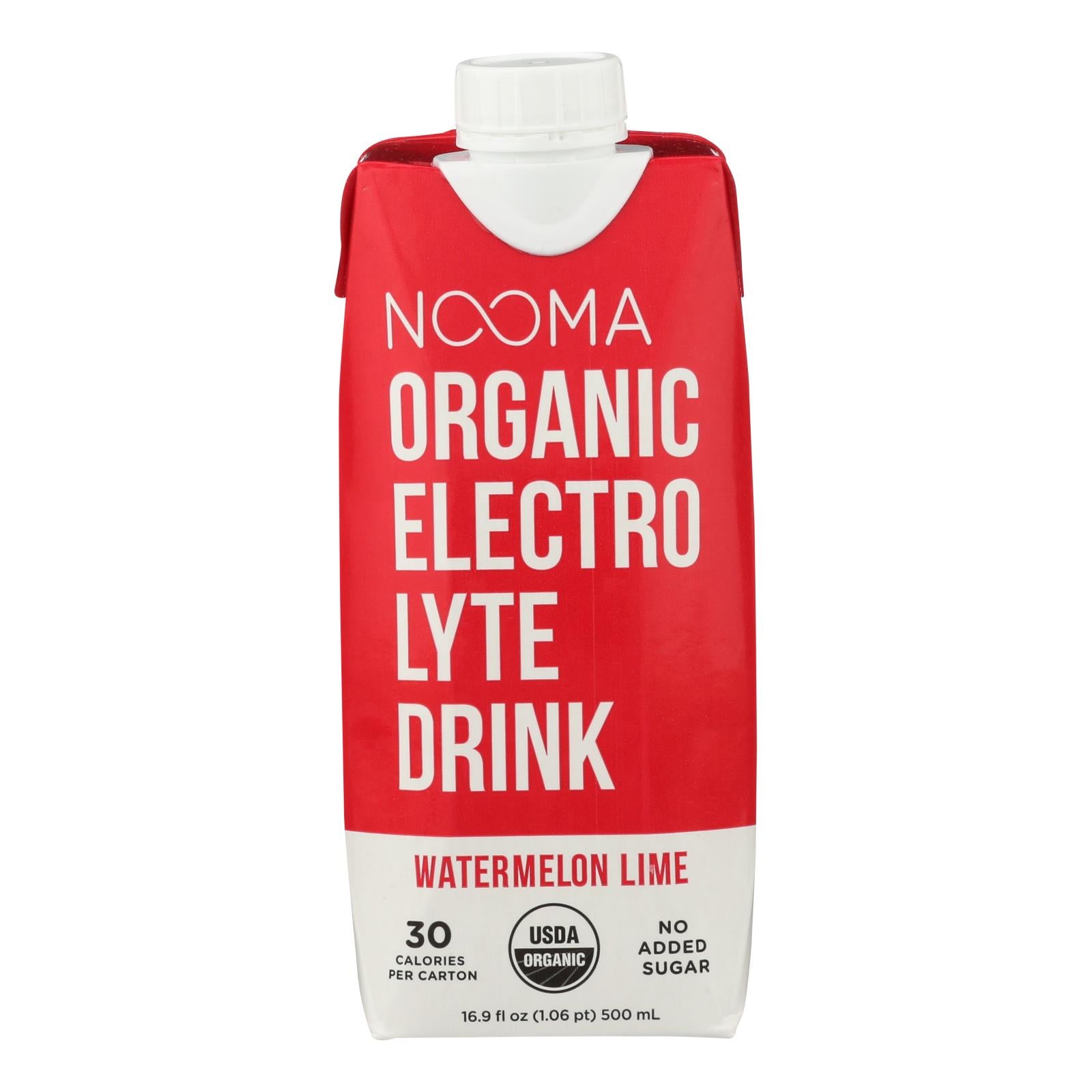 Nooma, Nooma Electrolite Drink - Organic - Watermelon Lime - Case of 12 - 16.9 fl oz (Pack of 12)